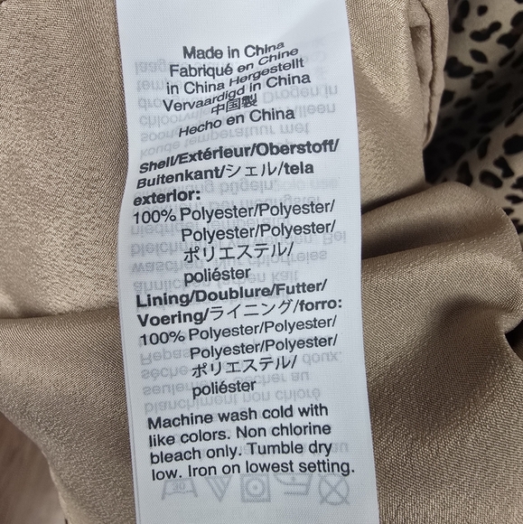 J.CREW Long Sleeve Button Down Midi Dress Leopard Print Womens Size 10T - Picture 9 of 14